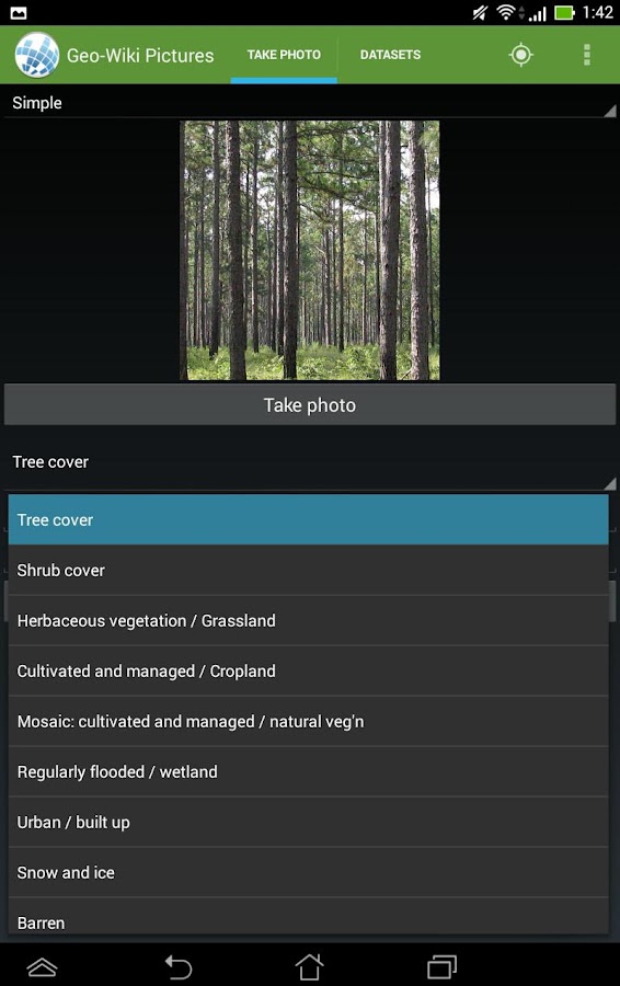   Geo-Wiki Pictures – snímka obrazovky 