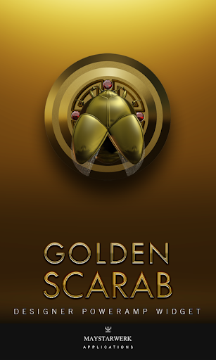 Poweramp Widget Gold Scarab