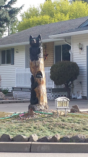 Black Bear Totem Pole