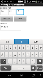 GPS deg min sec to decimal Screenshots 2