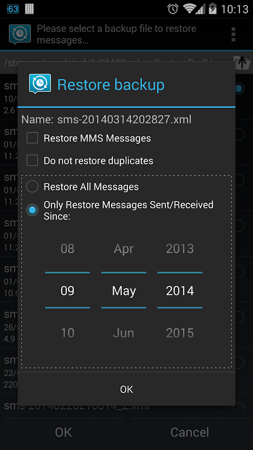 SMS Backup & Restore Pro - screenshot