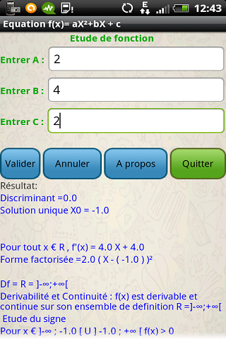 Equation du second degre