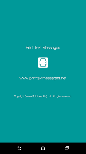 Print Text Messages - Free