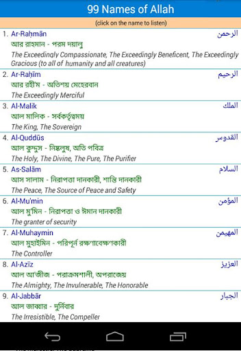 99 Names of Allah