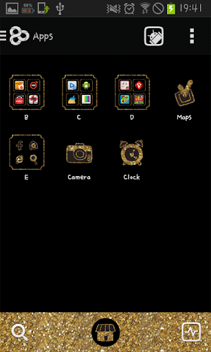 【免費個人化App】Gold Shoes go locker theme-APP點子