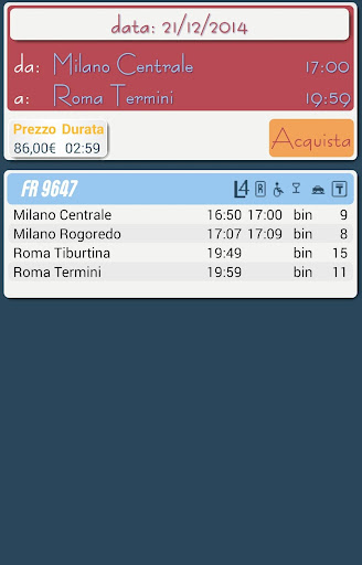 【免費交通運輸App】In Treno, Orario Treni Italia-APP點子