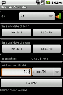 Jaundice risk calculator Free