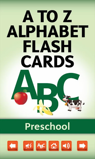 A To Z Alphabet Flash Cards