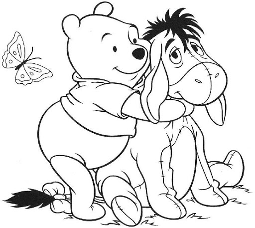 Pooh and Piglet Coloring Game