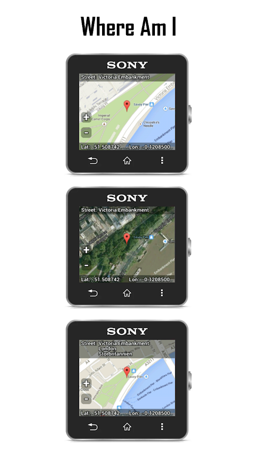 Where Am I for SmartWatch Screen 3