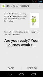 GDG L-Ab DevFest NFC Hunt Screenshots 2