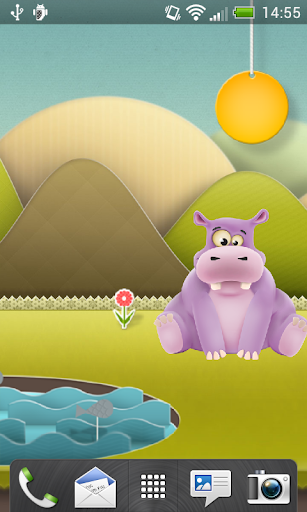 Happy Hippo Pro Live Wallpaper