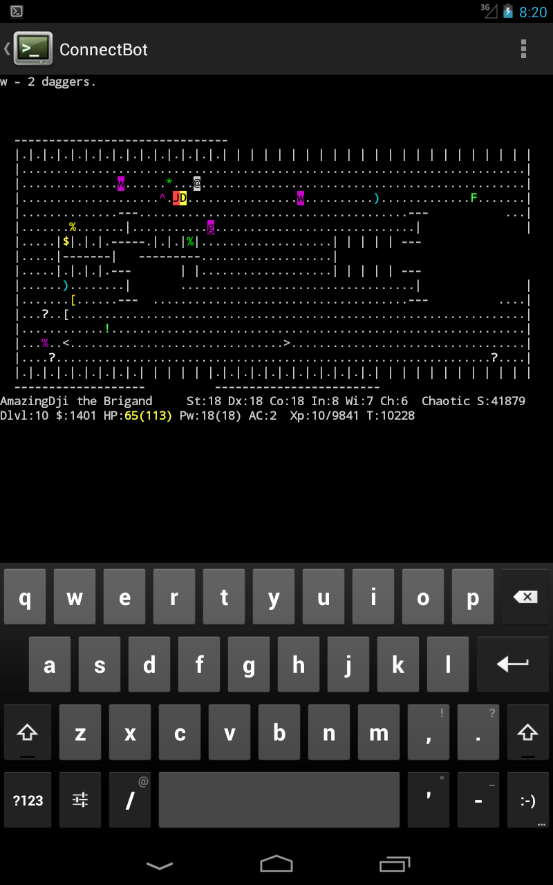Android application ConnectBot screenshort