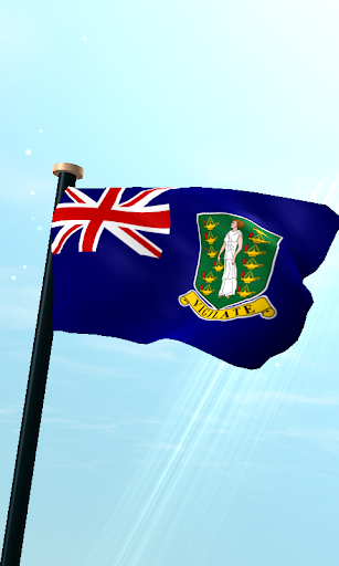 英屬維爾京群島旗3D免費動態桌布