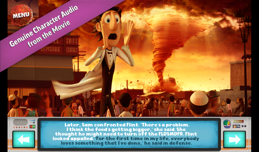 Cloudy w/a Chance of Meatballs Screen 3