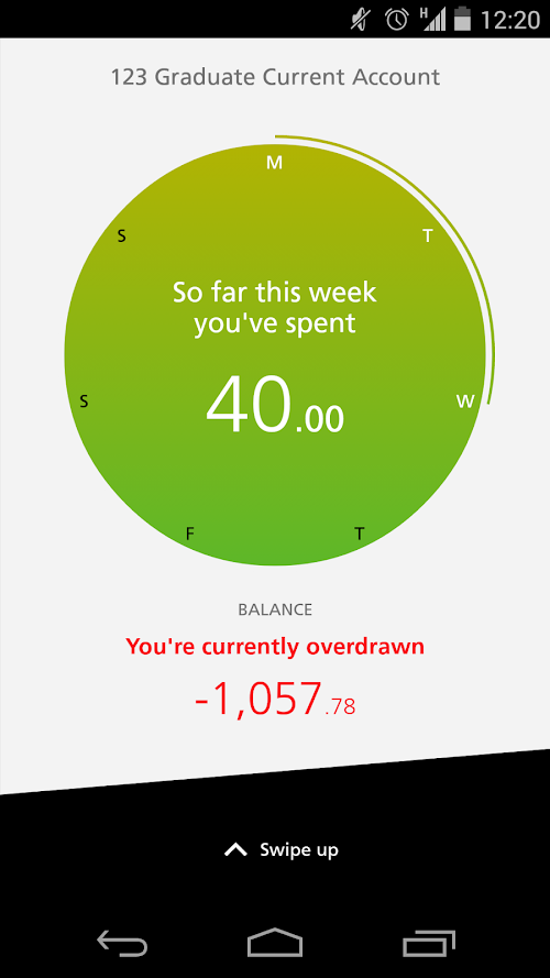 Android application SmartBank screenshort