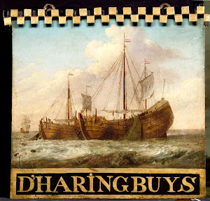 RIJKS: anonymous: Sign, both sides painted with Herring Boats 1799