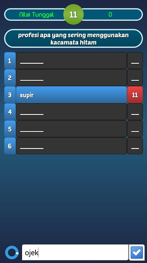 Android application Kuis Survey 100 screenshort