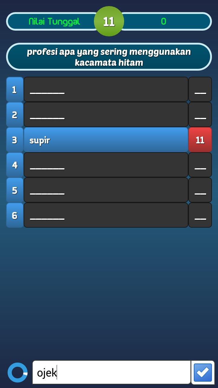 Kuis Survey 100 Screen 1