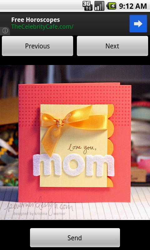 Android application Mothers Day Cards screenshort