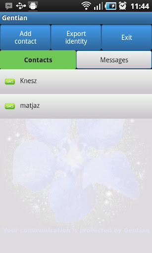 Gentian - Encrypted SMS