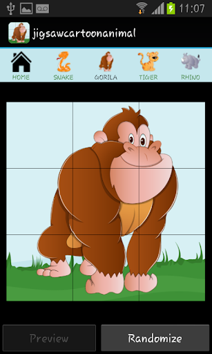 【免費家庭片App】Jungle Animals Tile puzzle-APP點子