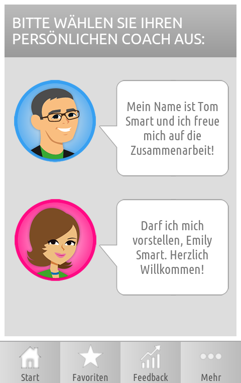 Android application Smart LifeCoach screenshort