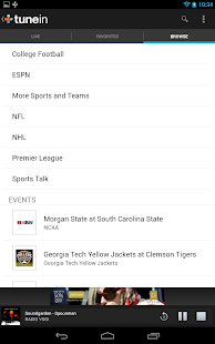 TuneIn Radio - screenshot thumbnail