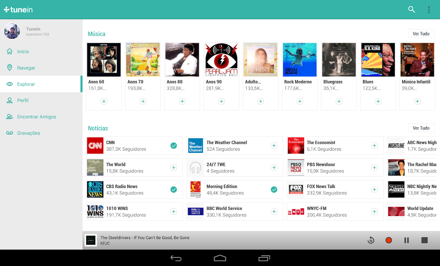 TuneIn Radio Pro - screenshot