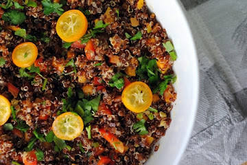 Zesty Red Quinoa Salad