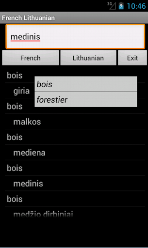 French Lithuanian Dictionary