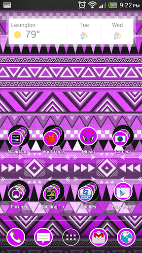 Aztec Tribal Purple Theme