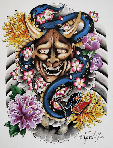 Hannya Tattoo Design Wallpaper