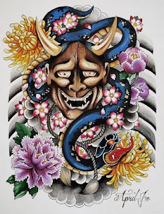How to mod Hannya Tattoo Design Wallpaper lastet apk for bluestacks