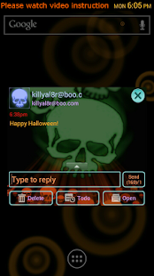 Glowing Neon Skulls Theme Screenshots 0