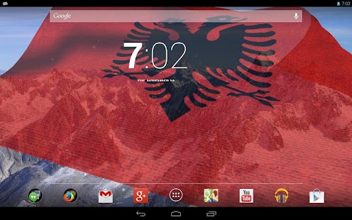 3D Albania Flag Live Wallpaper Screenshots 0