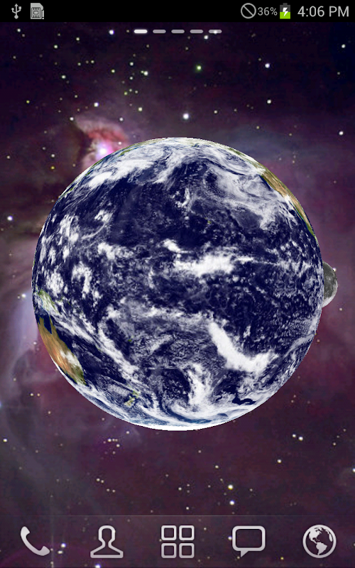 Android application Live Earth (wallpaper) screenshort