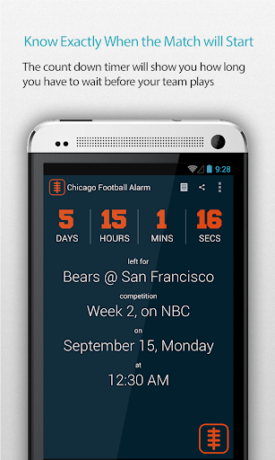 Chicago Football Alarm Pro