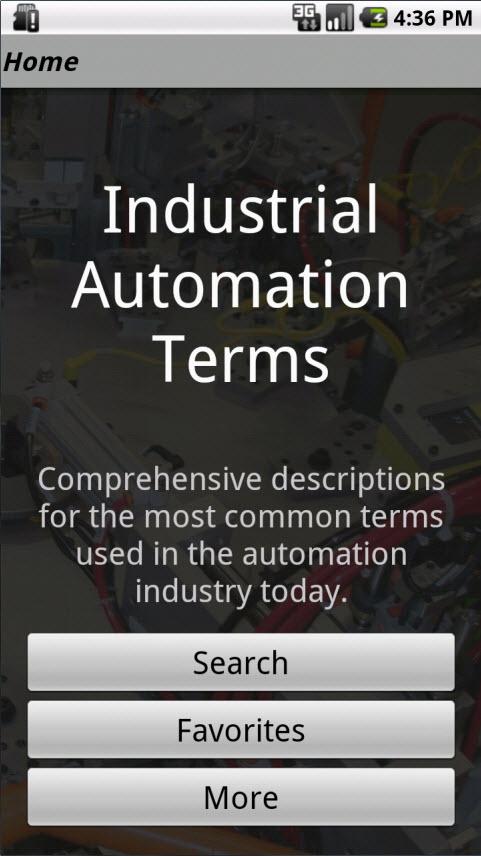 Industrial Automation Terms Screen 1