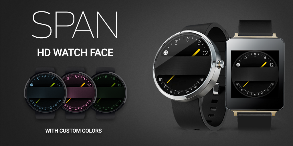 Android application Span HD Watch Face screenshort