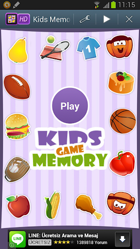 Kids Memory Game Find fruit