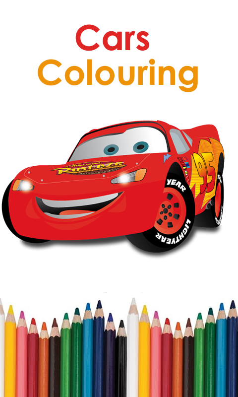 Cars Colouring Screen 1