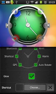 Colorful Glass Clock Widget Screenshots 4