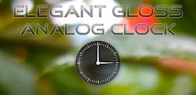 Elegant Gloss Clock Widget APK