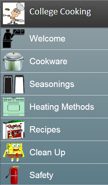 Android application College Cooking screenshort