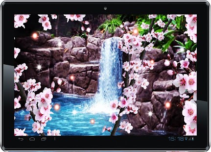 Sakura Waterfall livewallpaper