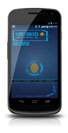 Fingerprint Lock Screen Techno