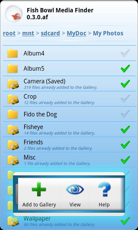 Fish Bowl Photo Gallery Android