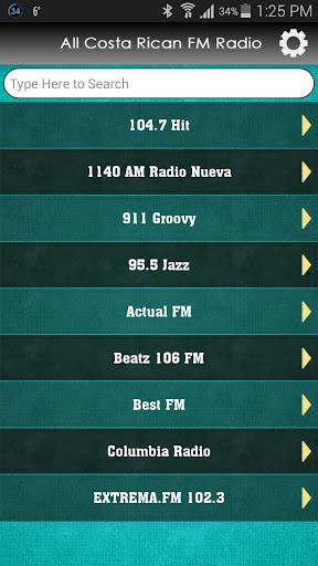 All Costa Rican FM Radio