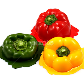 Melting Capsicums... by Ramakant Sharda - Artistic Objects Still Life